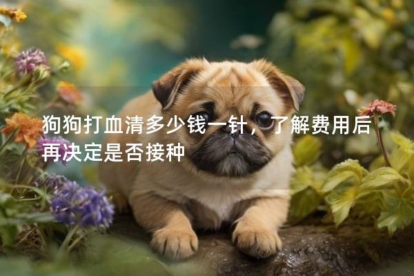 狗狗打血清多少錢一針,了解費用后再決定是否接種 狗狗打血清多少錢一針,了解費用后再決定是否接種