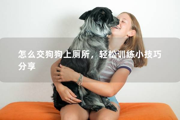 怎么交狗狗上廁所，輕松訓練小技巧分享