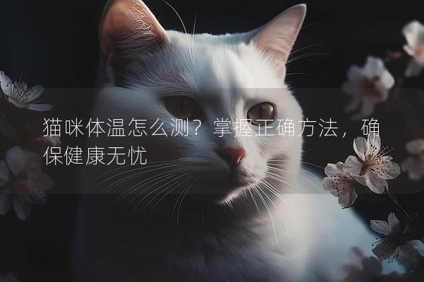 貓咪體溫怎么測？掌握正確方法，確保健康無憂