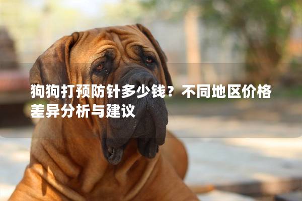 狗狗打預(yù)防針多少錢？不同地區(qū)價(jià)格差異分析與建議