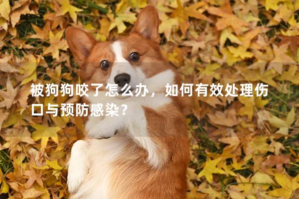 被狗狗咬了怎么辦，如何有效處理傷口與預防感染？