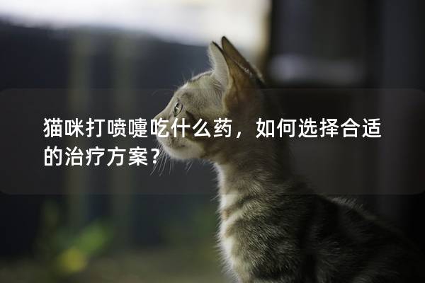 貓咪打噴嚏吃什么藥，如何選擇合適的治療方案？