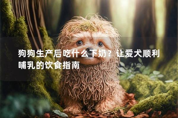 狗狗生產(chǎn)后吃什么下奶?讓愛犬順利哺乳的飲食指南 狗狗生產(chǎn)后吃什么下奶?讓愛犬順利哺乳的飲食指南